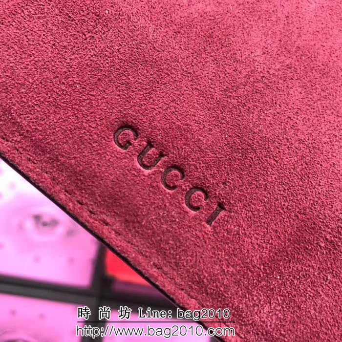 GUCCI古馳 歐洲正品原單 最新款 BIooms印花 拉鏈錢袋 410807 紅花玫瑰磨砂皮 WTG1566